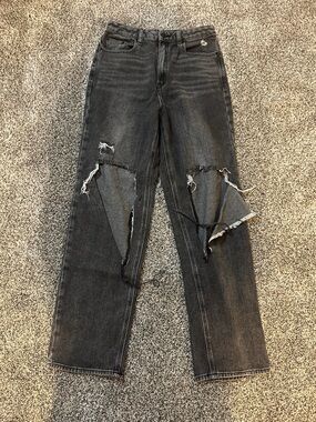 PacSun Black Denim Jeans with Branded Waist Label